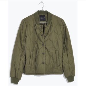 Madewell Quilted Bomber Coat